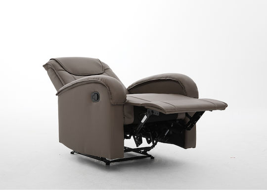 Celaeno Fotoliu Relax din Piele Ecologică Maro 80x96x97cm