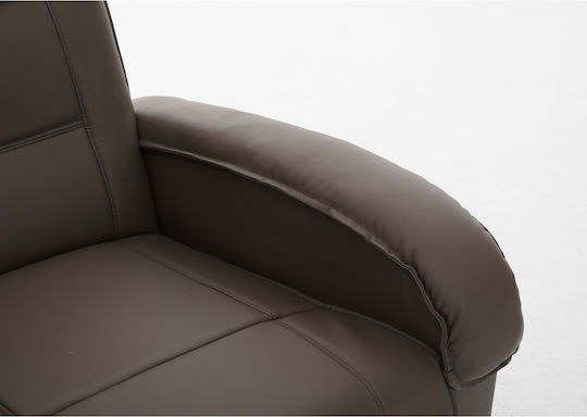 Celaeno Fotoliu Relax din Piele Ecologică Maro 80x96x97cm