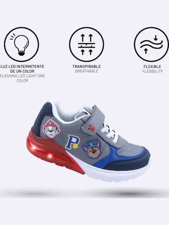 Paw Patrol Kids Sneakers with Hoop & Loop Closure and Lights Multicolour