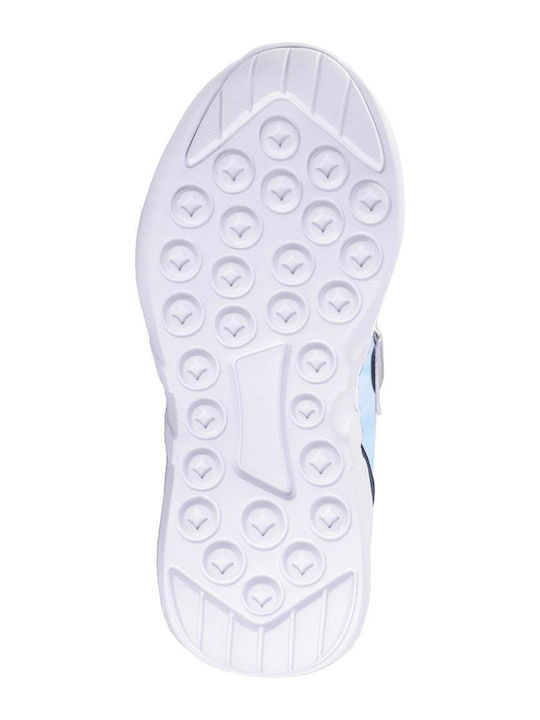 Power Players Kids Sneakers with Hoop & Loop Closure Light Blue