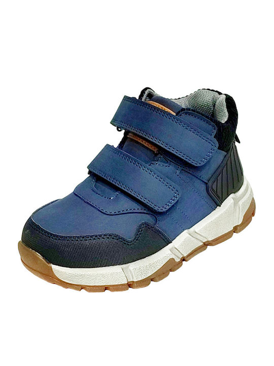 Kids Sneakers High with Scratch Blue