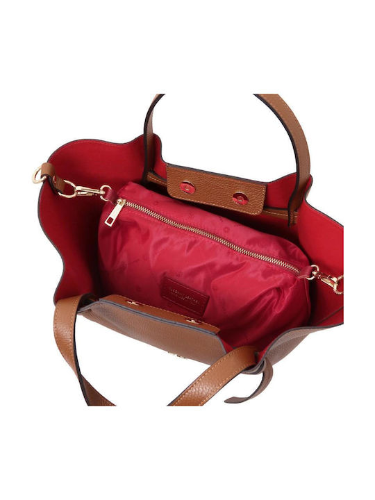 Leather Women's Bag Shoulder Gold