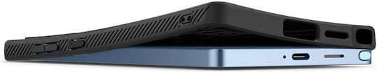 Spigen Liquid Air Umschlag Rückseite Kunststoff Schwarz (Galaxy S25 Ultra,Samsung S25 Ultra)