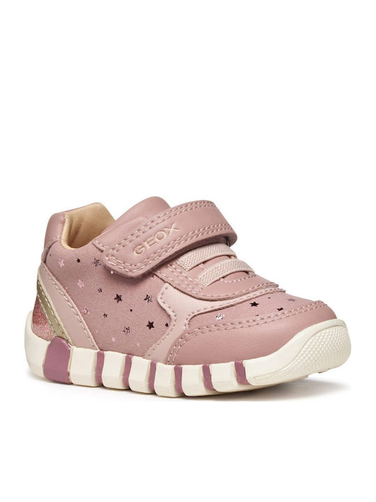 B Iupidoo Παιδικά Sneakers Ανατομικά με Σκρατς Ροζ