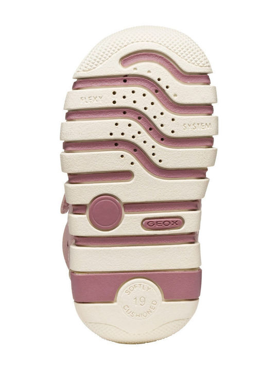 B Iupidoo Παιδικά Sneakers Ανατομικά με Σκρατς Ροζ