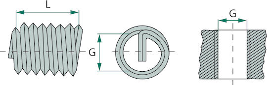 Inserție Threaded 11mm 16mm Völkel