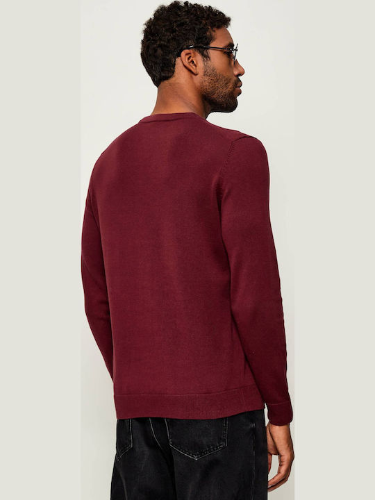 San Langarm-Pullover Burgundy