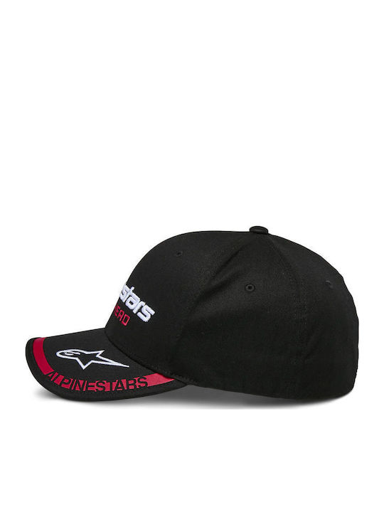 Шапка Alpinestars Crv Bill Indent Черно Червено
