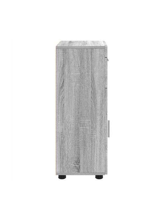 Gray TV Stand W55xD29xH100cm