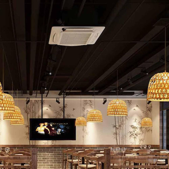 VenCore Pendant Light Boho Grid with Socket E27 35x35x22cm
