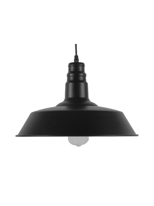 VenCore Pendant Light Black Bell with Socket E27 36x36x25cm