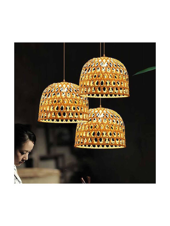 VenCore Pendant Light Boho Grid with Socket E27 35x35x22cm