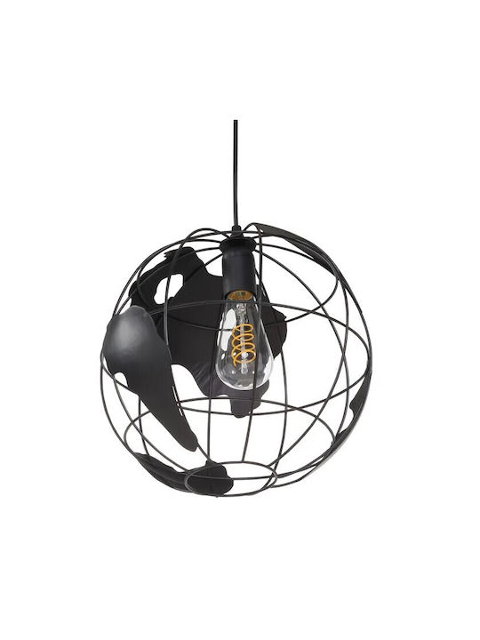VenCore Pendant Light Black Grid with Socket E27 30x30x30cm