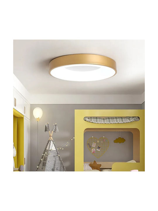 VenCore Deckenleuchte 45cm Gold mit Integrierter LED