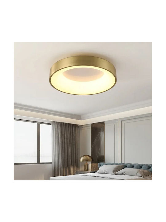 VenCore Deckenleuchte 45cm Gold mit Integrierter LED