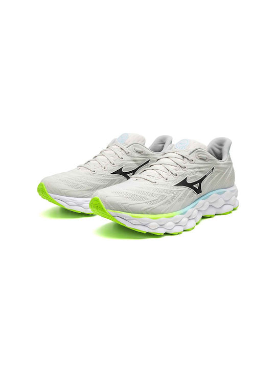 Wave Sky 8 Sport Shoes Running Nimbus Cloud / Black / Green Gecko
