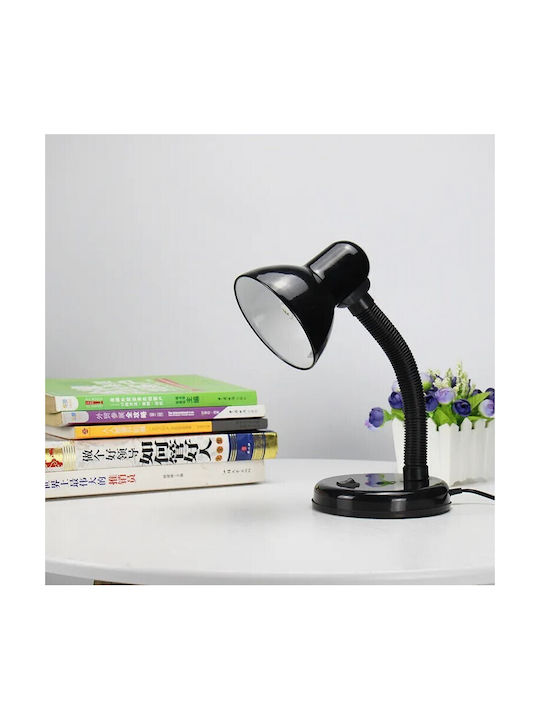 VenCore Office Lamp with Flexible Arm for Socket E27 in Black Color