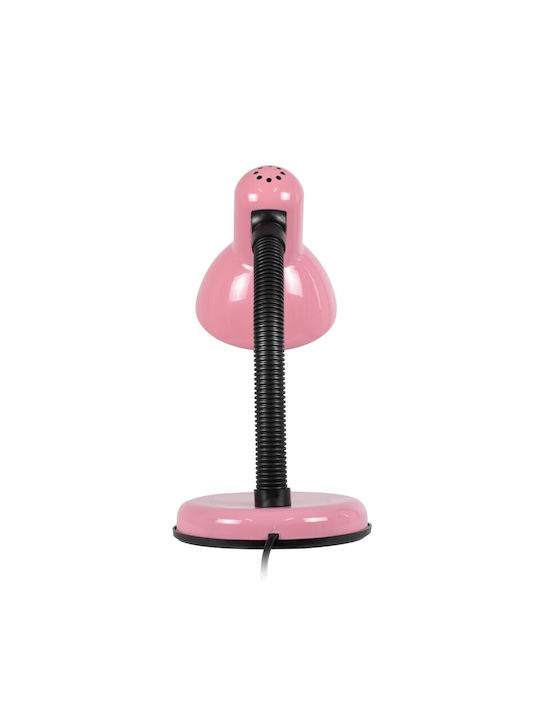 VenCore Office Lamp with Flexible Arm for Socket E27 in Pink Color