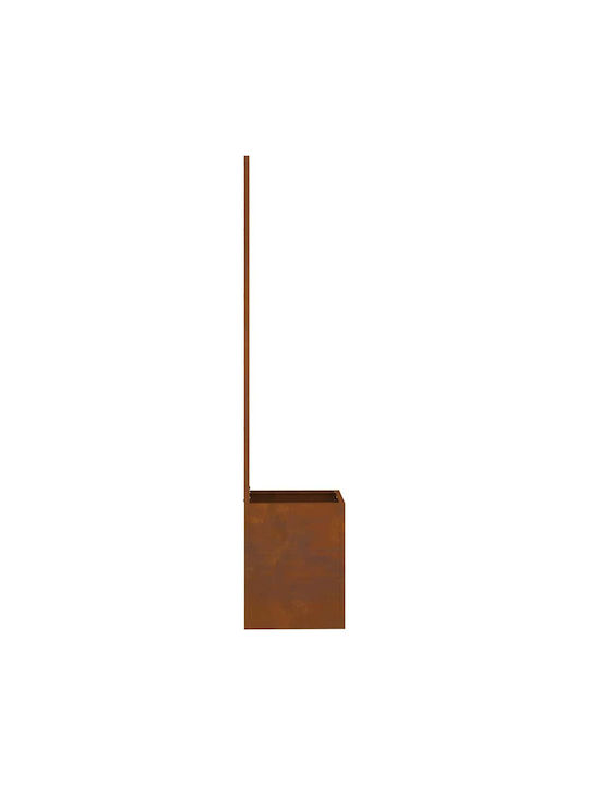 vidaXL Γλάστρα Μεταλλική Σκ Rusty 32x140x140εκ.