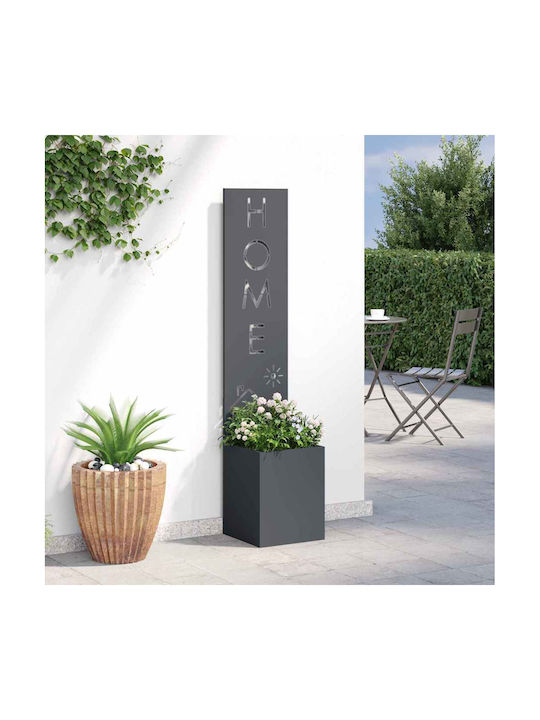 vidaXL Topf Metallisch Charcoal 32x140x140cm.