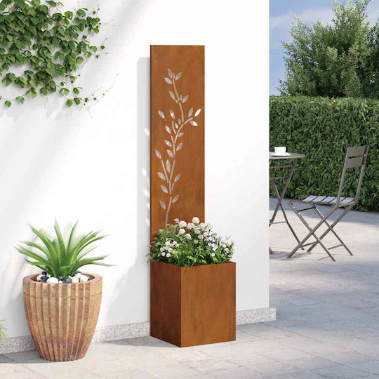 vidaXL Pot Metallic Sk Rusty 32x140x140cm.