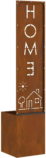 vidaXL Γλάστρα Μεταλλική Rusty 32x140x140εκ.