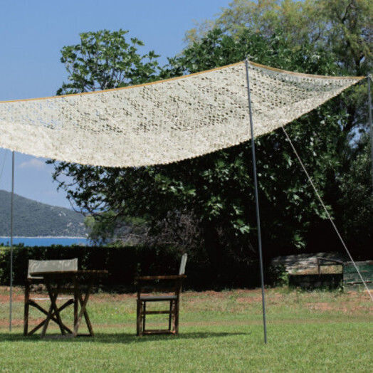 Home & Camp Rectangular Plasă de camuflaj Bej Cu cerc 2x3m