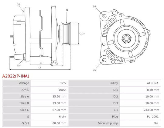 Алтернатор Опел Астра H 1.7cdti