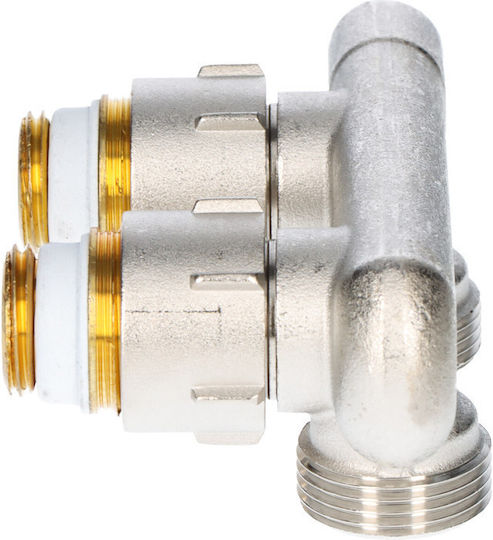 E1/50 Cross Flow Angle Fitting Cut-off Nickel Plated