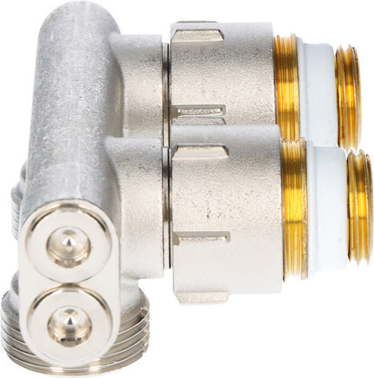 E1/50 Cross Flow Angle Fitting Cut-off Nickel Plated