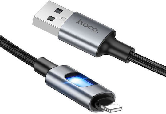 Hoco USB-A to Lightning Cable 27W Μαύρο 1.2m HC-U144IP-BK
