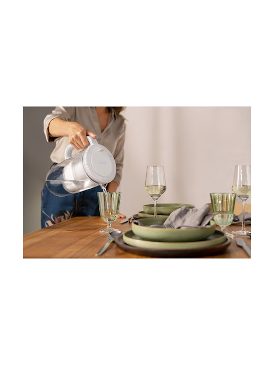 Brita Glass Plastic Jug Grey with Filter 2500ml