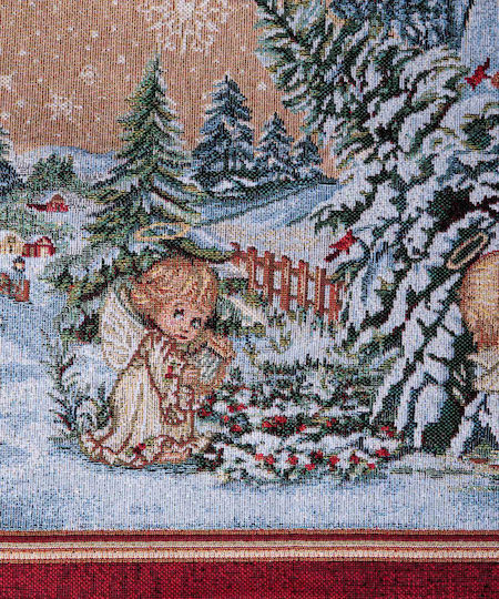 Silk Fashion Weihnachtlich Tischtuch Quadrat Stoff L140xB140cm.