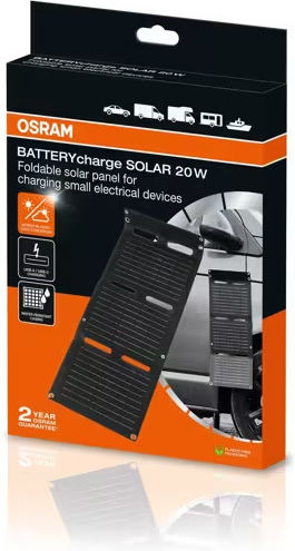 Osram Încărcător Solar Pliabil Panou 20W Încărcare Dispozitive Portabile 0032908