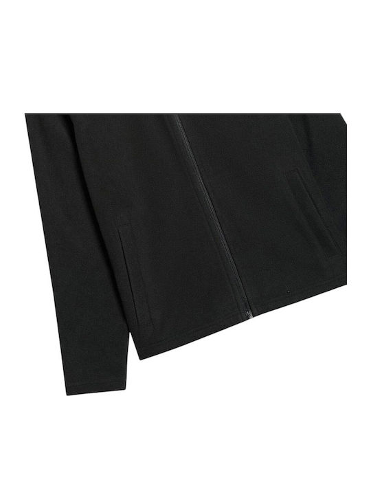 Kids Cardigan Fleece Black