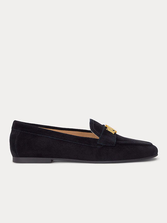 Averi Leather Women's Loafers in Black Color
