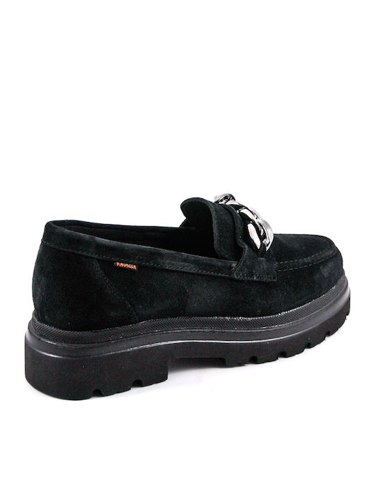 Women's Moccasins Black Suede