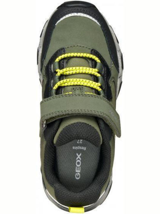 Παιδικά Sneakers με Σκρατς Χακί