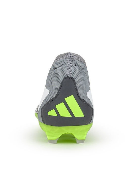 adidas Predator Accuracy.3 Pantofi de Fotbal cu crampoane Cloud White / Core Black / Lucid Lemon