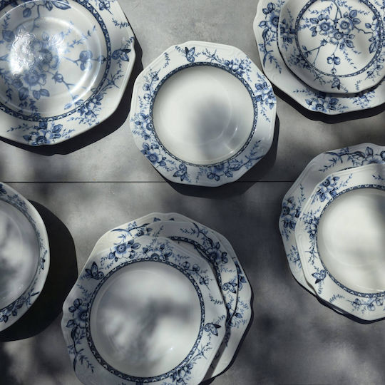 Oriana Ferelli White Porcelain Dinnerware Set 40pcs