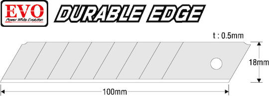 18mm Kds L-19ye Twist L Gelbe Universalschere 3x Klingen
