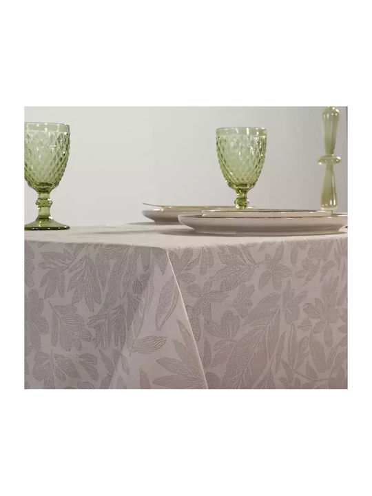Nef-Nef Homeware Τραπεζομάντηλο Βαμβακερό Issual Beige 150x300εκ.