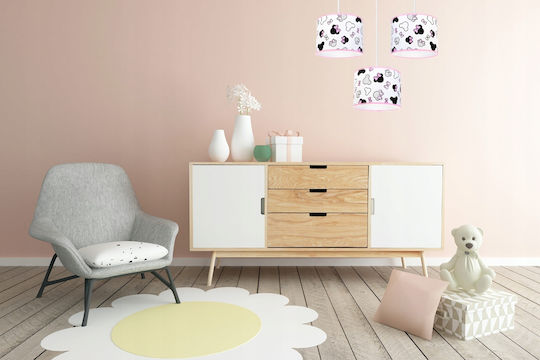 Light Home Kids Metallic / Fabric / Plastic Chandelier Ceiling Light E27 White 60W