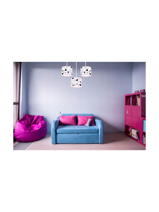 Light Home Πολύφωτο Παιδικό Φωτιστικό Κρεμαστό από Μέταλλο 60W με Υποδοχή E27 Λευκό