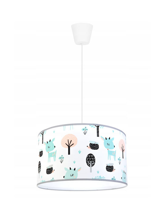 Light Home Μονόφωτο Παιδικό Φωτιστικό Κρεμαστό 60W με Υποδοχή E27 Λευκό
