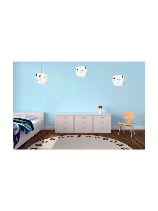 Light Home Μονόφωτο Παιδικό Φωτιστικό Κρεμαστό 60W με Υποδοχή E27 Λευκό