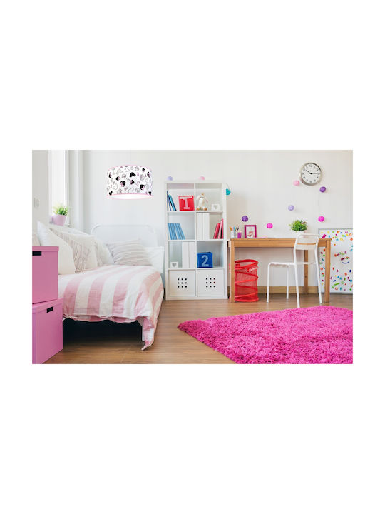 Light Home O singură lumină Lumină de tavan pentru copii Suspendata din metal 60W cu suport pentru bec E27 Alb