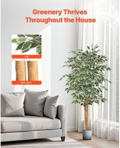 Vevor Künstlicher Ficus Baum 150cm Topfpflanze Innendekoration Rzs5ftrsslx05ve6p001v0