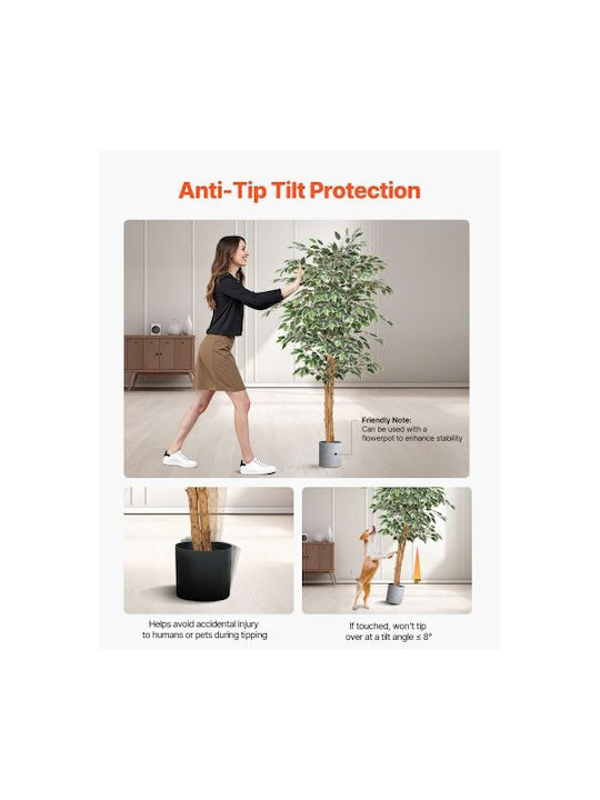 Vevor Artificial Ficus Tree 150cm Potted Indoor Decoration Rzs5ftrsslx05ve6p001v0