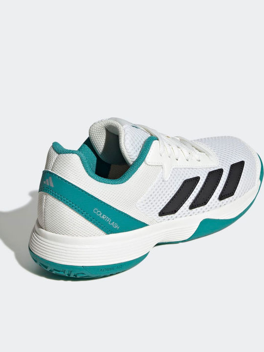 Courtflash Kids Sports Shoes Tennis with Laces White